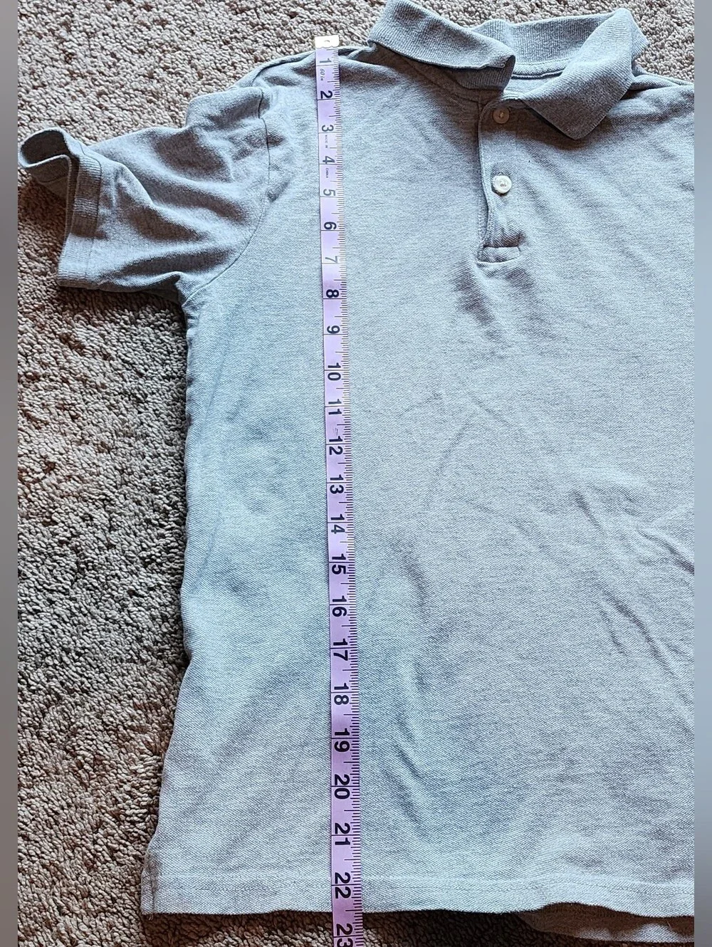 Boys Gray Uniform Shirts Size 16 (XL) The Children's Place, Set Of Two Shirts